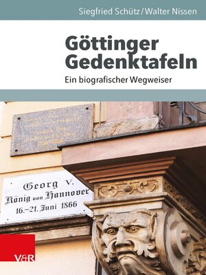 cover image of Göttinger Gedenktafeln
